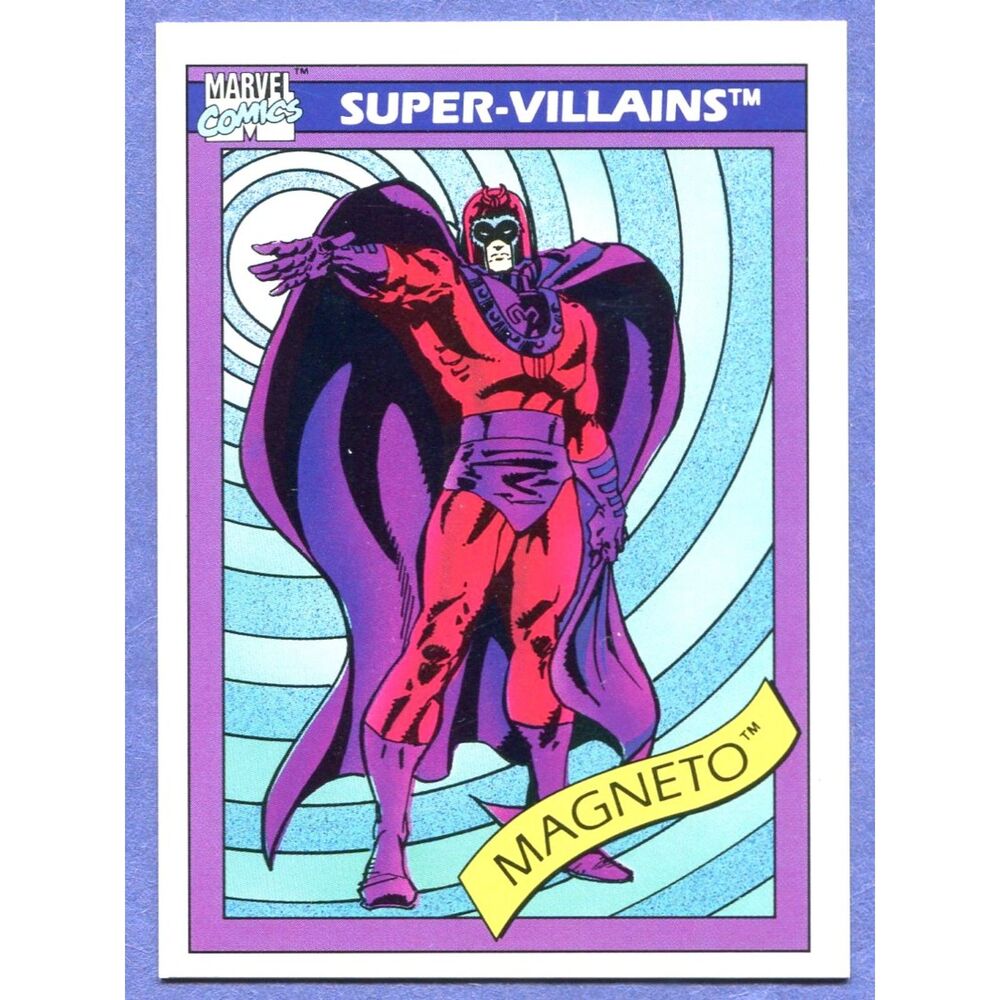1990 Marvel Universe Card #63 Magneto